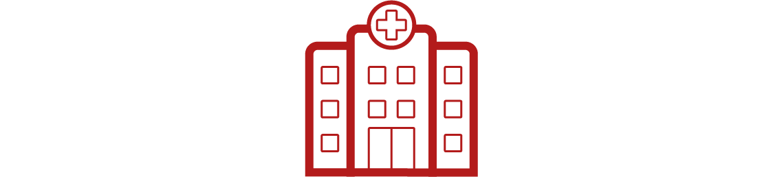 Image of a building icon denoting clinical site locations.